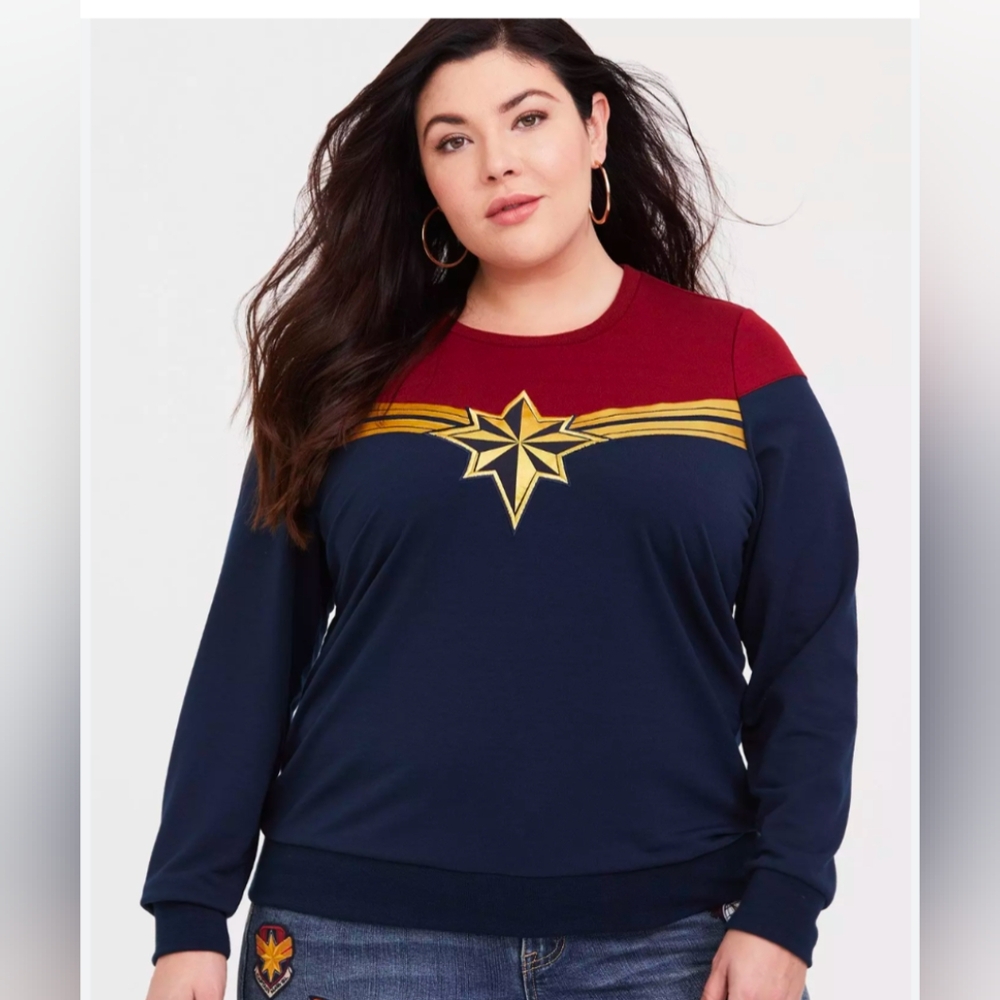 Her Universe Captain Marvel sweater